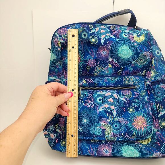 The Sak Backpack Royal Blue Seascape Eco-Twill Loyola Boho chic colorful - Picture 13 of 15